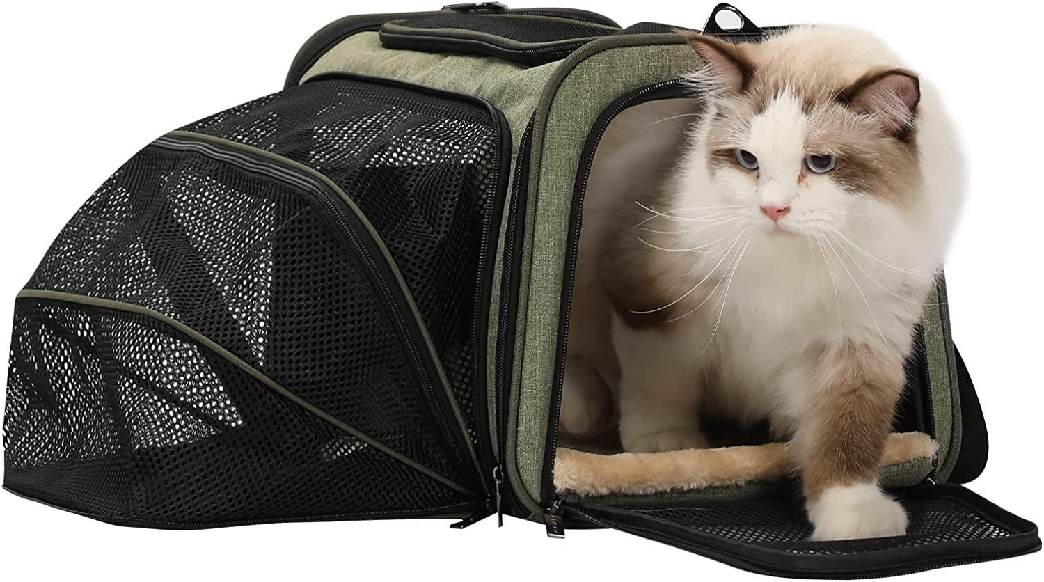 Petsfit Large Capacity Lightweight Washable Soft-Sided Pet Travel Carrier