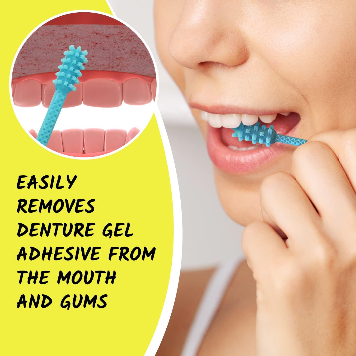 Denture Dart V3 Hard Plastic Denture Brush Denture Gel Adhesive