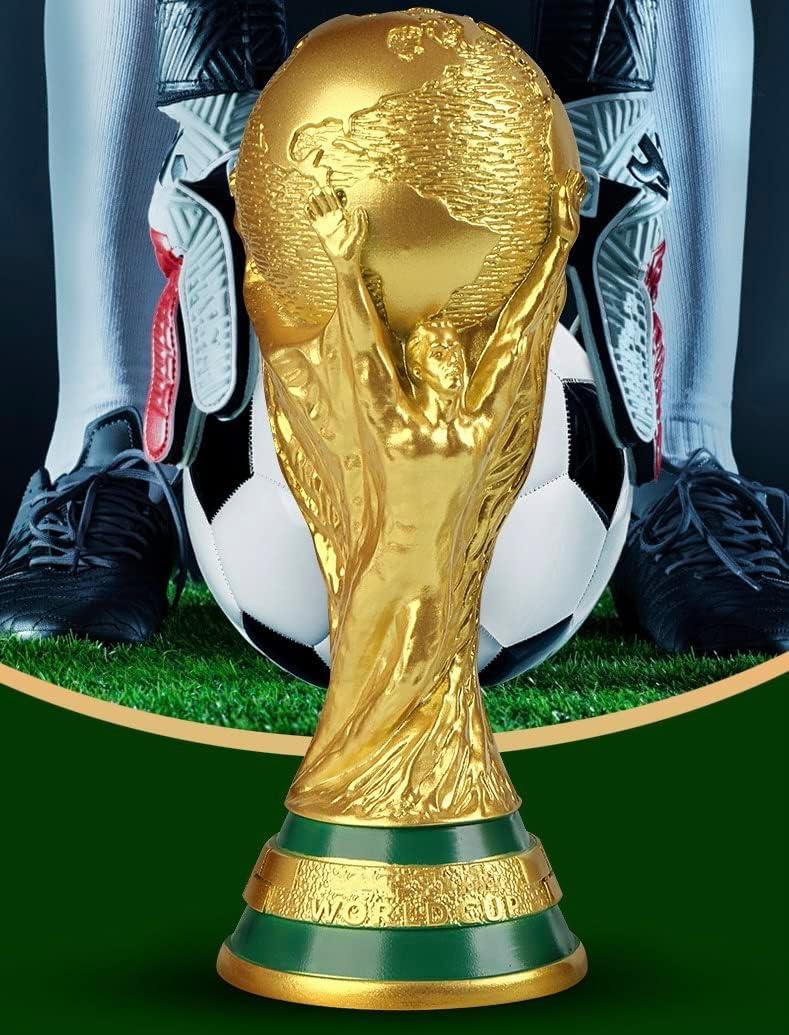 EOFLW World Cup Trophy Replica 10.6 inch 2022 World Cup Replica Resin  Soccer Collectibles Sports Fan Trophy Gold Bedroom Office Desktop Decor,  Trophies -  Canada