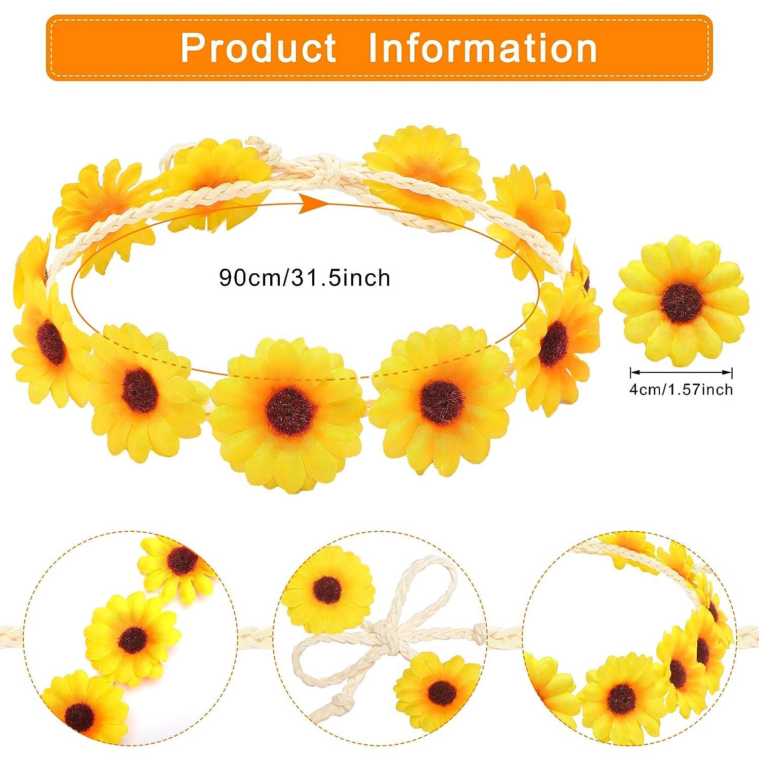 Daisy Headband, Felt Daisies, Spring Headband, Floral Crown, Daisy