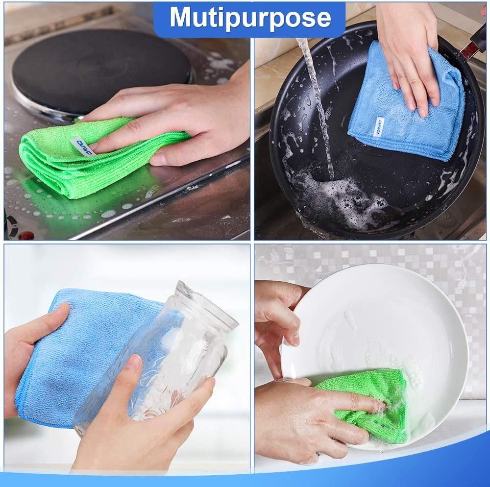 Microfiber Cleaning Cloth, Microfiber Cleaning Rags Kitchen Dish