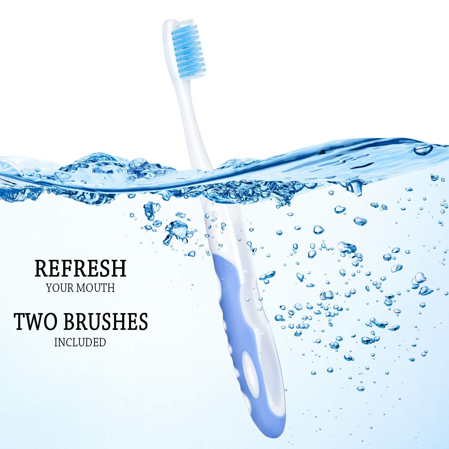 GUM Folding Travel Toothbrush Compact Head + Tongue - View #9