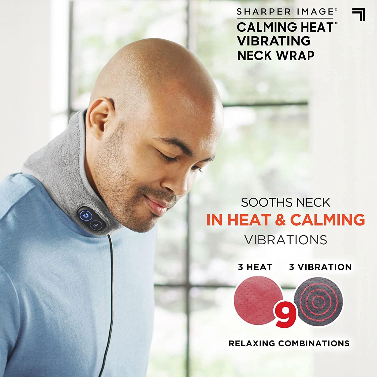 Calming Heat Neck Wrap by Sharper Image Personal Electric Neck Heating