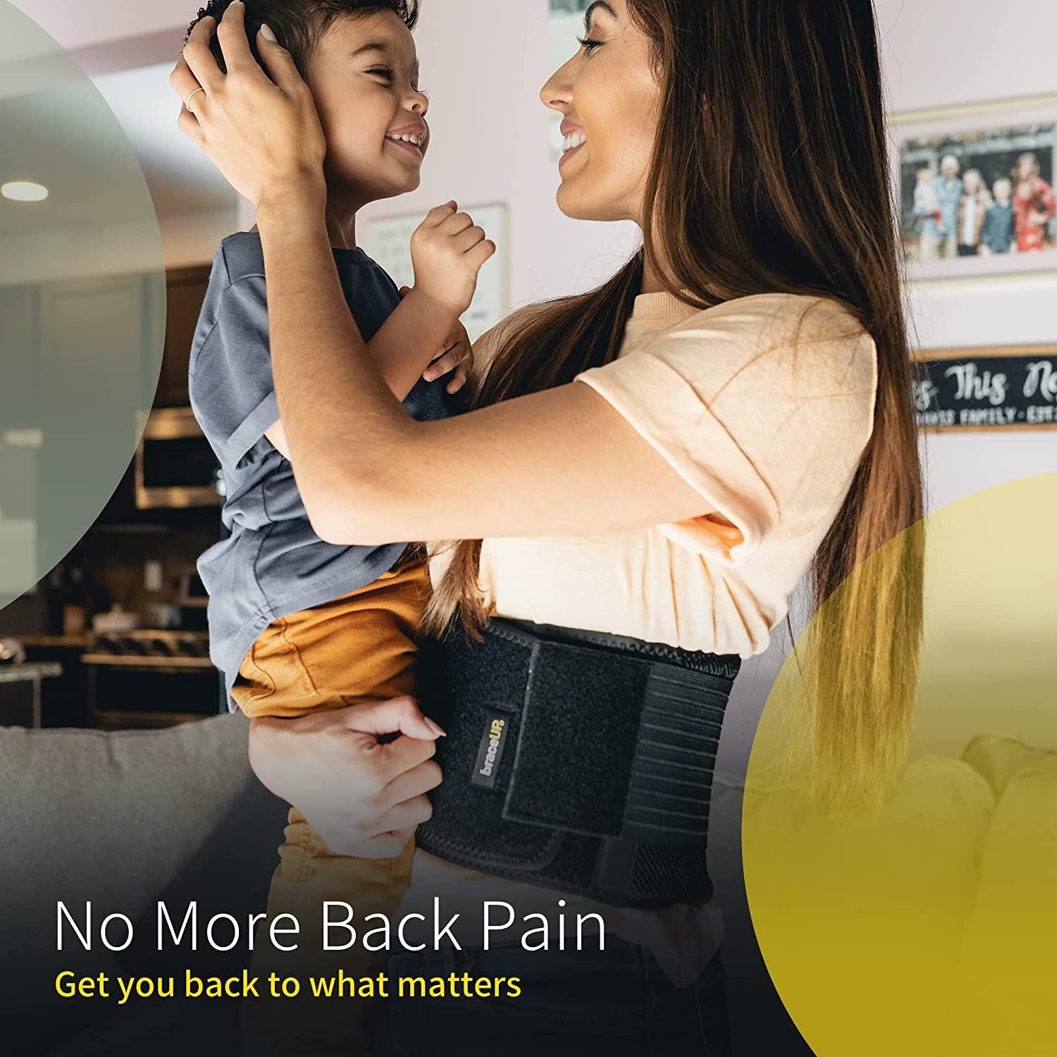 Back Brace by BraceUP for Men and Women Breathable Waist Lumbar Lower