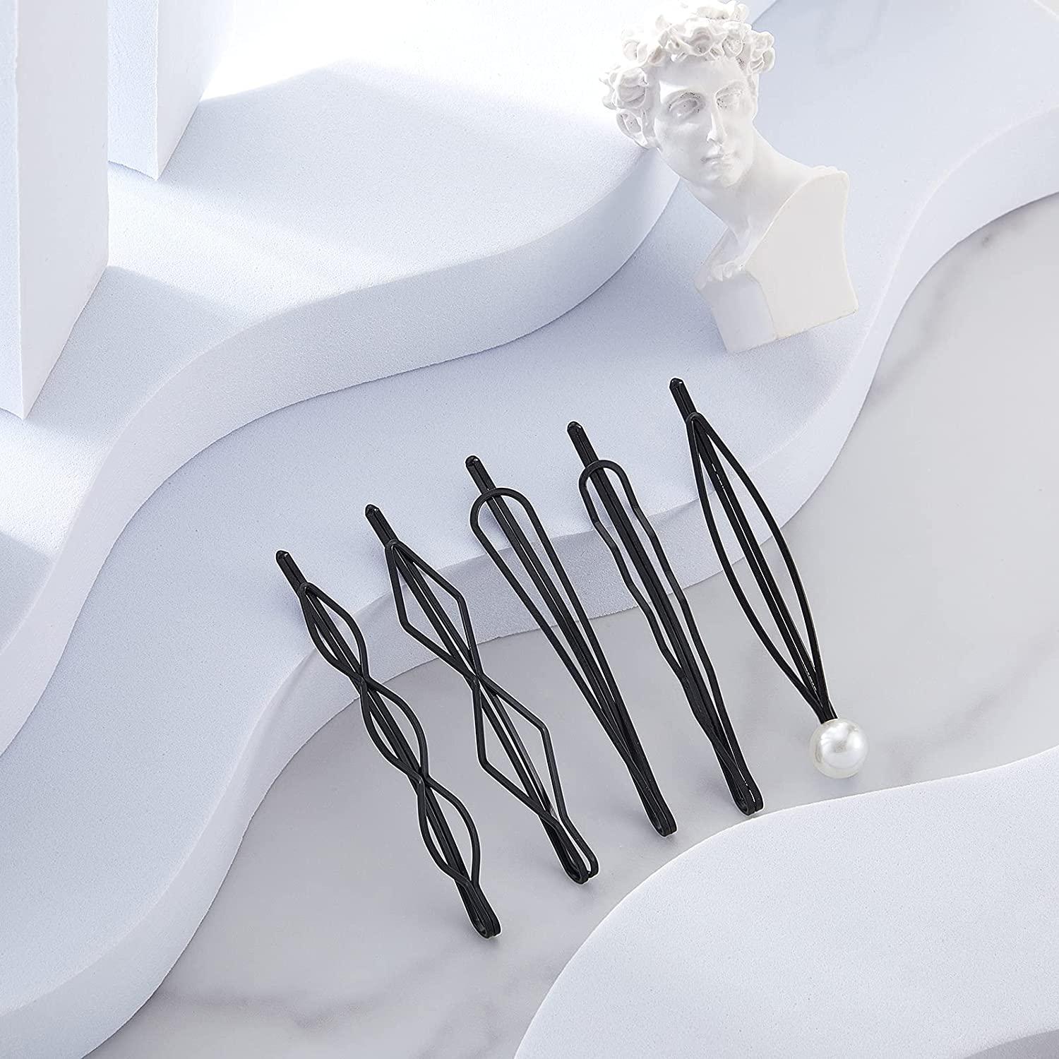 Black decorative cheap hair pins