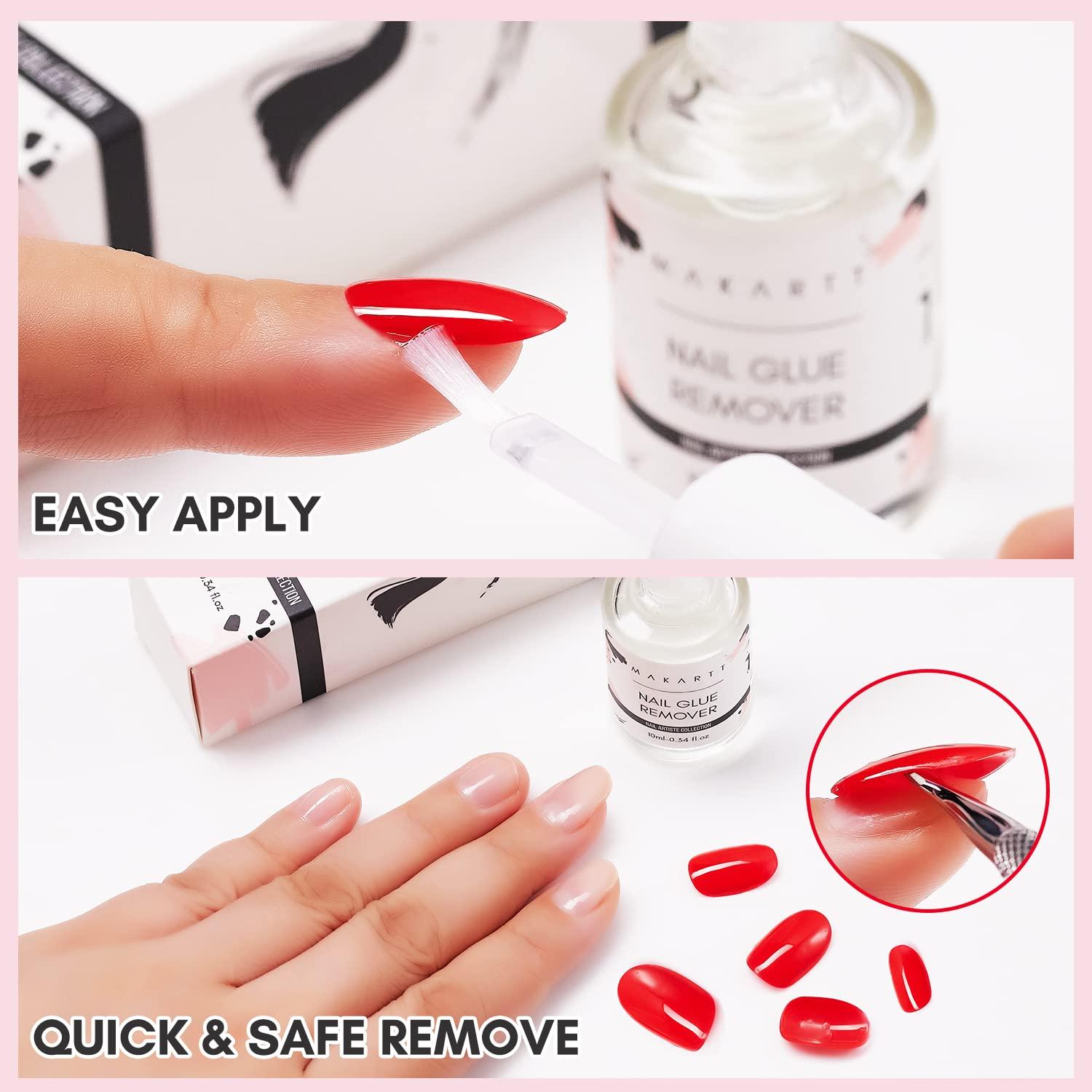 Makartt Instant Nail Glue Remover for Press on Nails 0.34oz