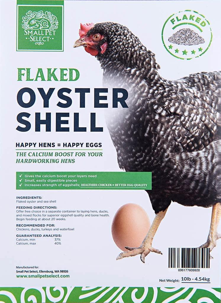 Small Pet Select Flaked Oyster ShellCalcium Supplement for Chickens