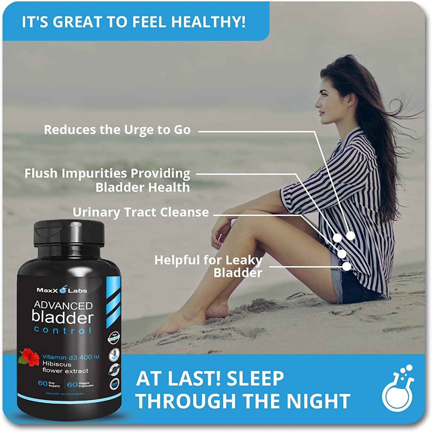 Advanced Bladder Control and UTI Potent Blend of Cranberry and Pumpkin Seed Extract & Vitamin