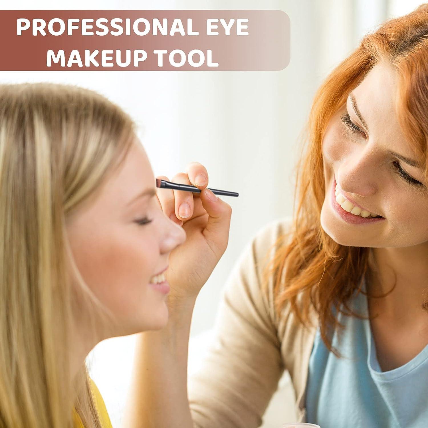 200 Pieces Disposable Angled Eyebrow Brushes Eye Liner Brush Disposable