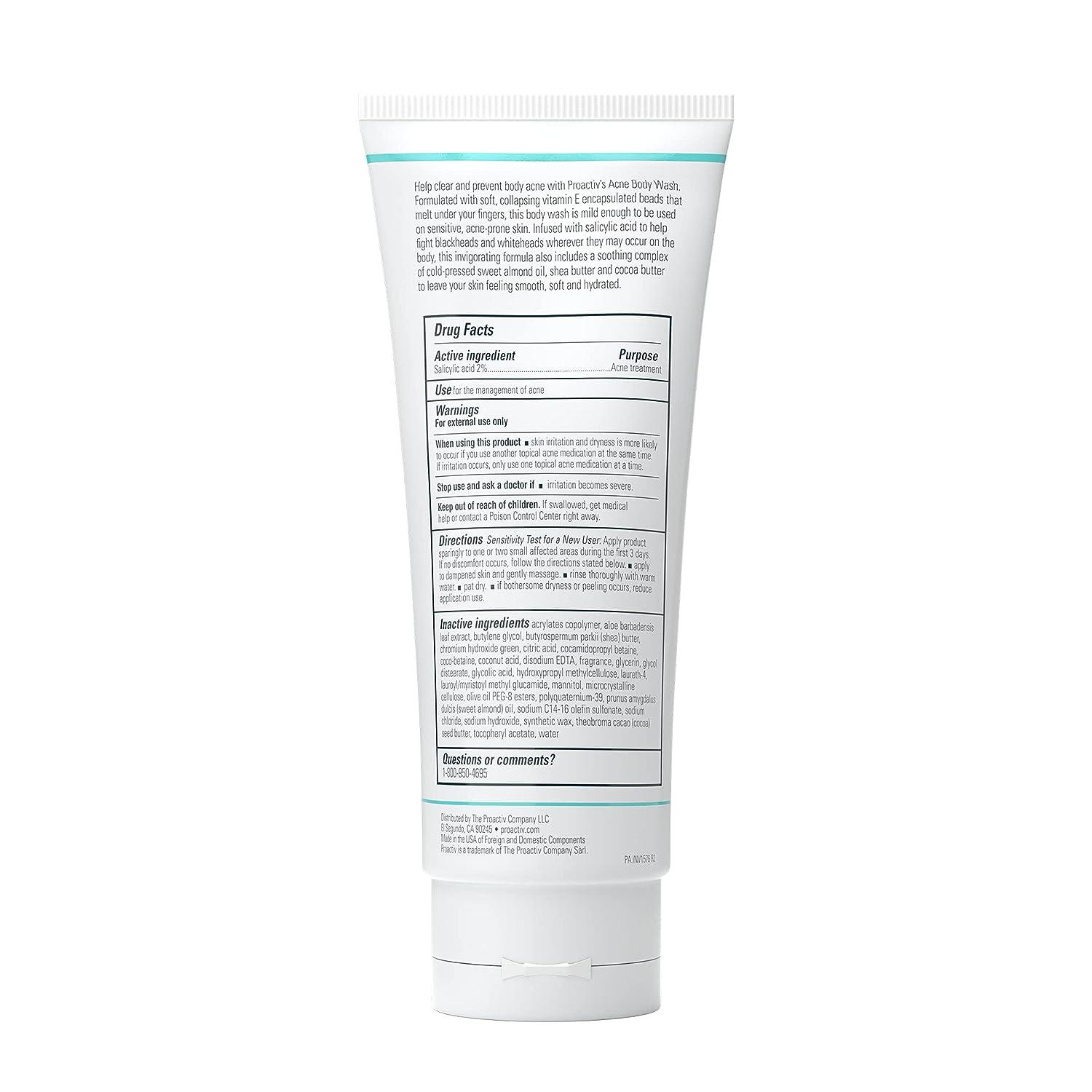 Proactiv Acne Body Wash Exfoliating Body Wash for Sensitive Skin