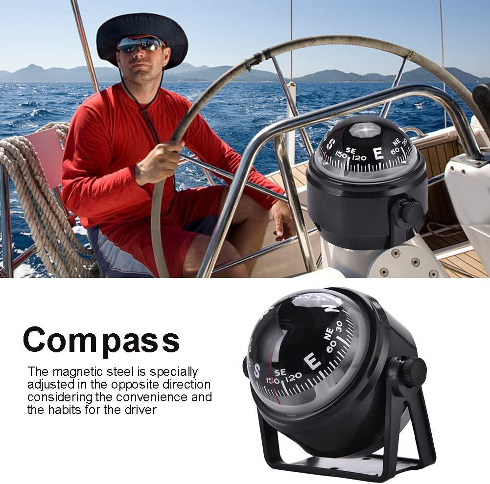Digital Marine Compass, Adjustable Military Digital Marine Ball Night