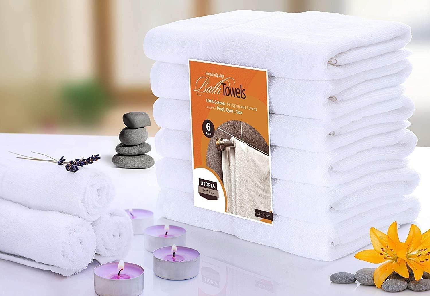 Utopia Towels - Hand Towel Set - Premium 100% Ring Spun Cotton - Quick Dry, Highly Absorbent, Soft Feel Towels, Perfect for Dail