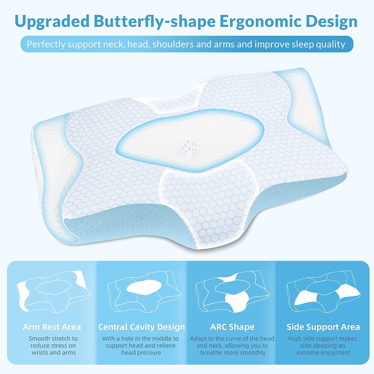 Pillows for Sleeping XTX Memory Foam Pillow, Cervical Pillow for Neck