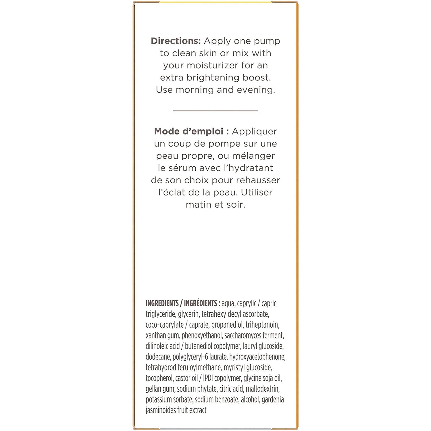 Burt's Bees Vitamin C Turmeric Face Serum Brightens Skin, Reduces