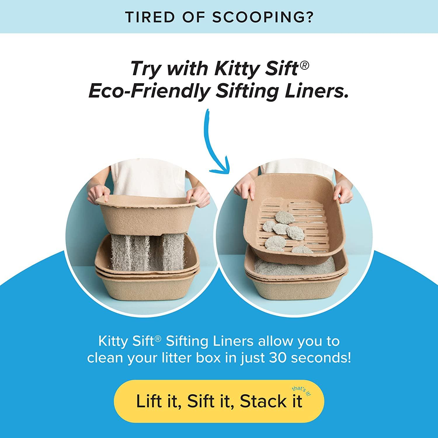 Kitty Sift Disposable Sifting Litter Box Liners Large 6 Piece Set