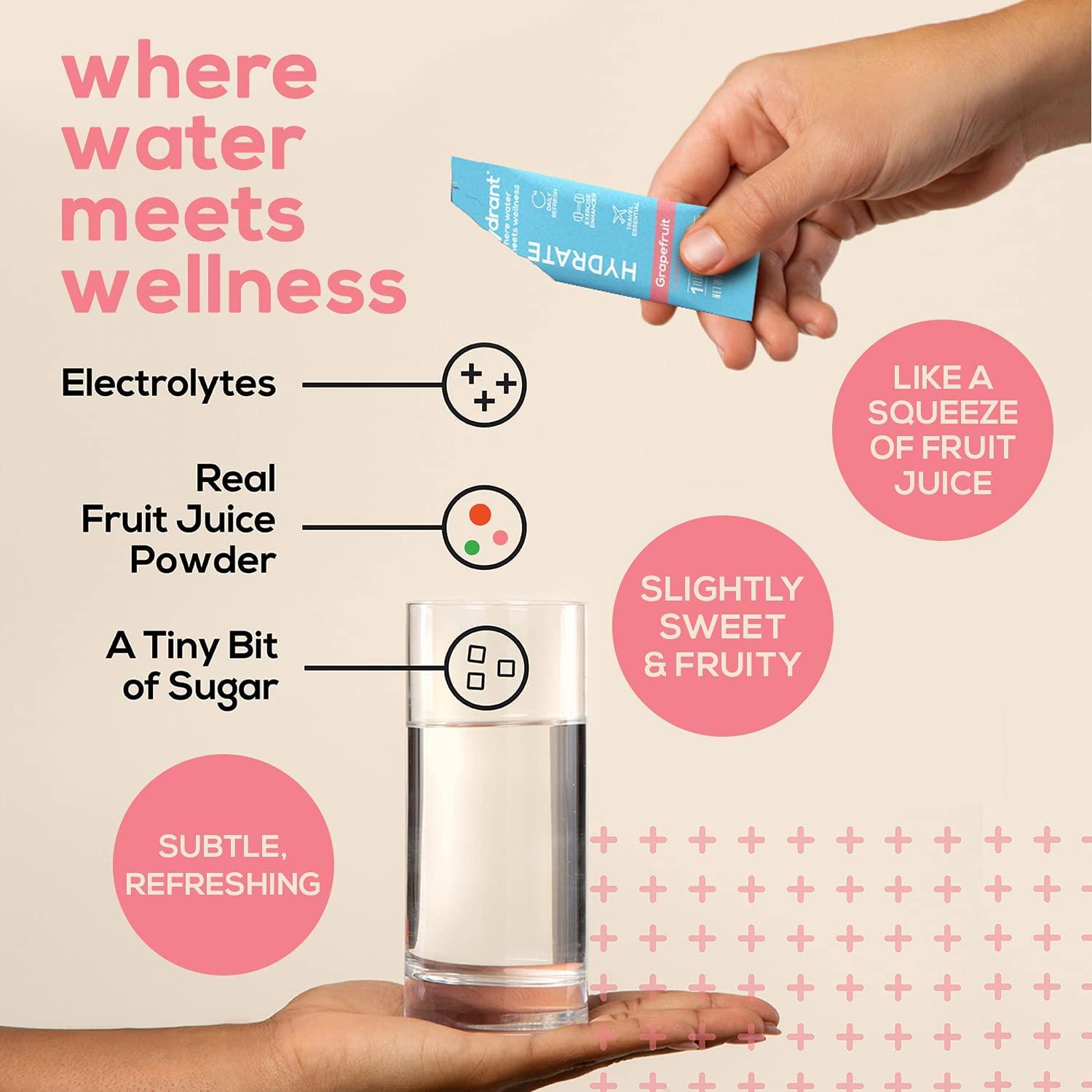 Hydrant Hydrate 30 Stick Packs, Electrolyte Powder Rapid Hydration Mix