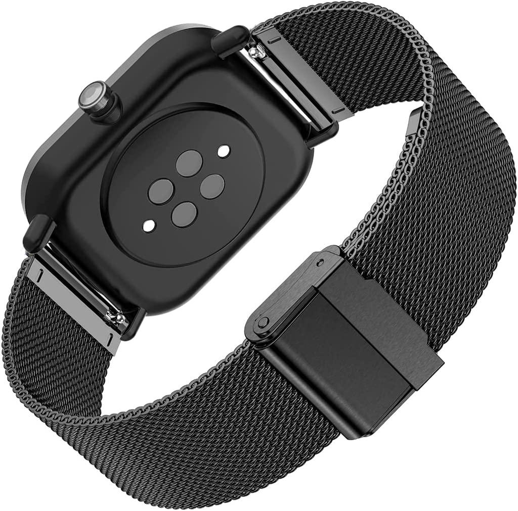 Quick Release Stainless Steel Loop Strap for Amazfit GTS 2 2e Mini Bip U  Pro Watch Wrist Band for Xiaomi Huami Bip S Lite Pop