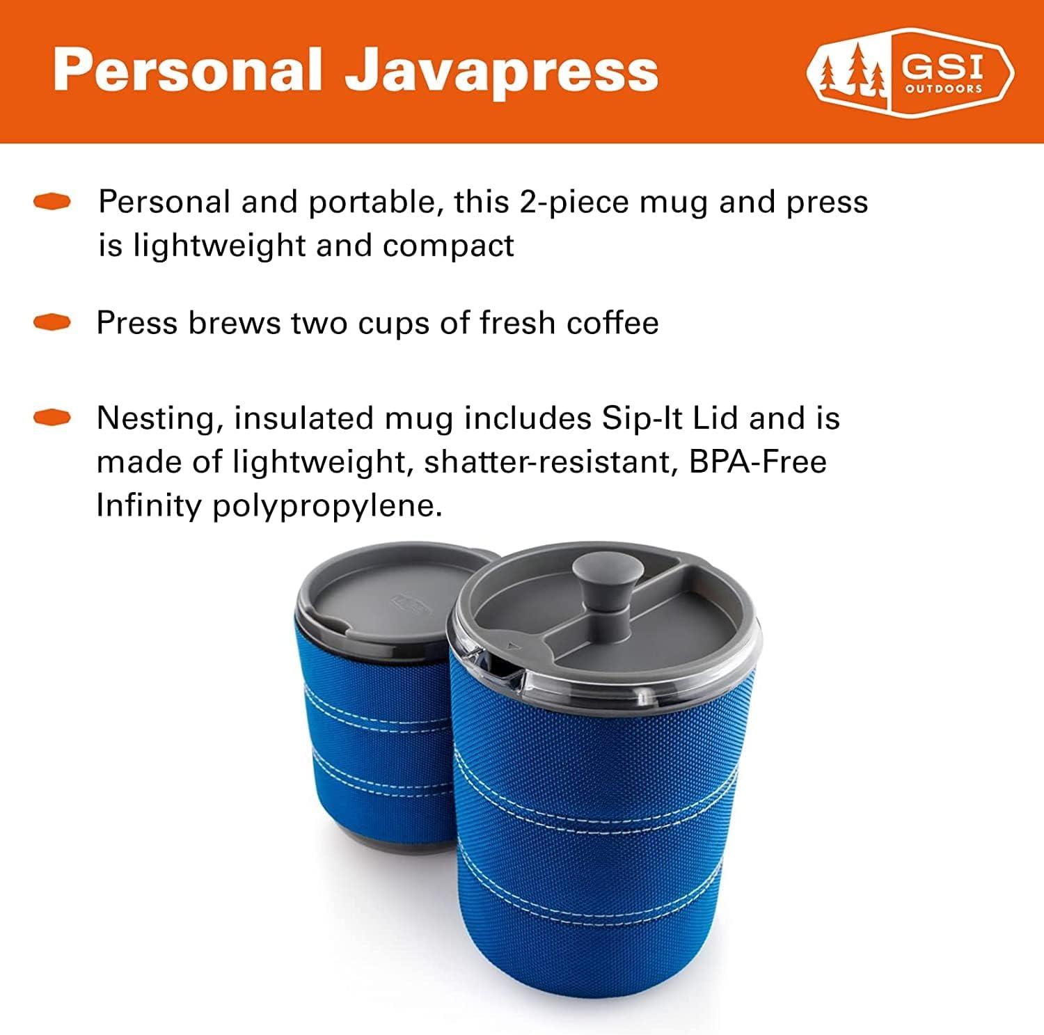 GSI Outdoors Persoal 20 fl. oz. Javapress I Insulated French Press and Coffee  Mug for Camp Coffee and Tea 20oz | Buy Now with Express International  Delivery | GoSupps.com