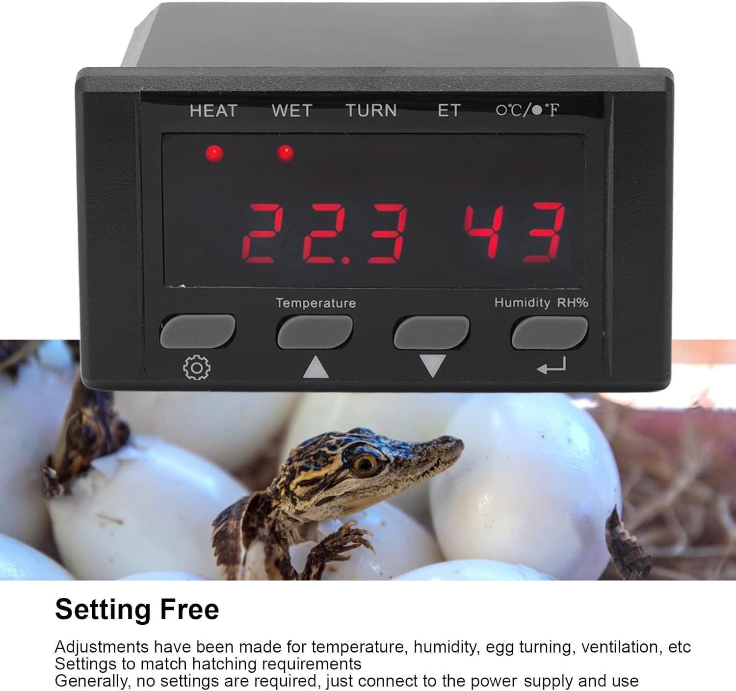 Egg Incubator Thermostat | Accurate Temperature & Humidity Controller ...