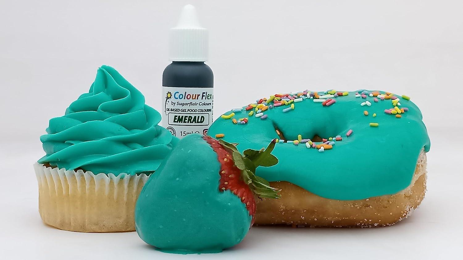 Colour Flex Emerald Oil Based Food Colouring Gel For Colouring High Fat