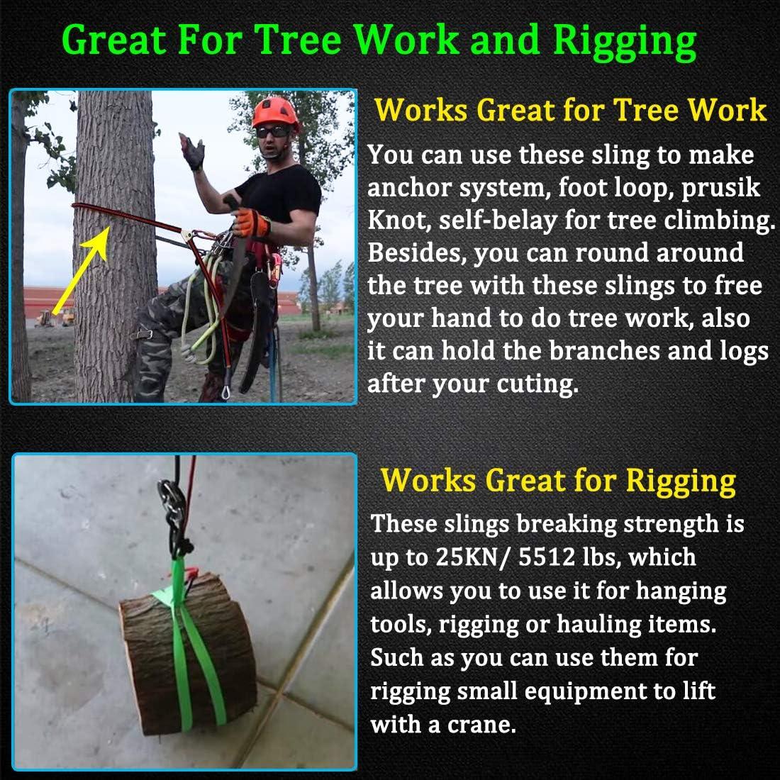 25KN Safety Rock Tree Climbing Express Quickdraw Sling Webbing