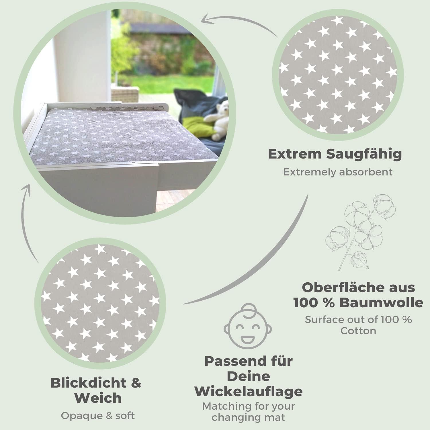 Lilly and Ben Changing Mat Cover Terry Towelling Baby Soft Thick