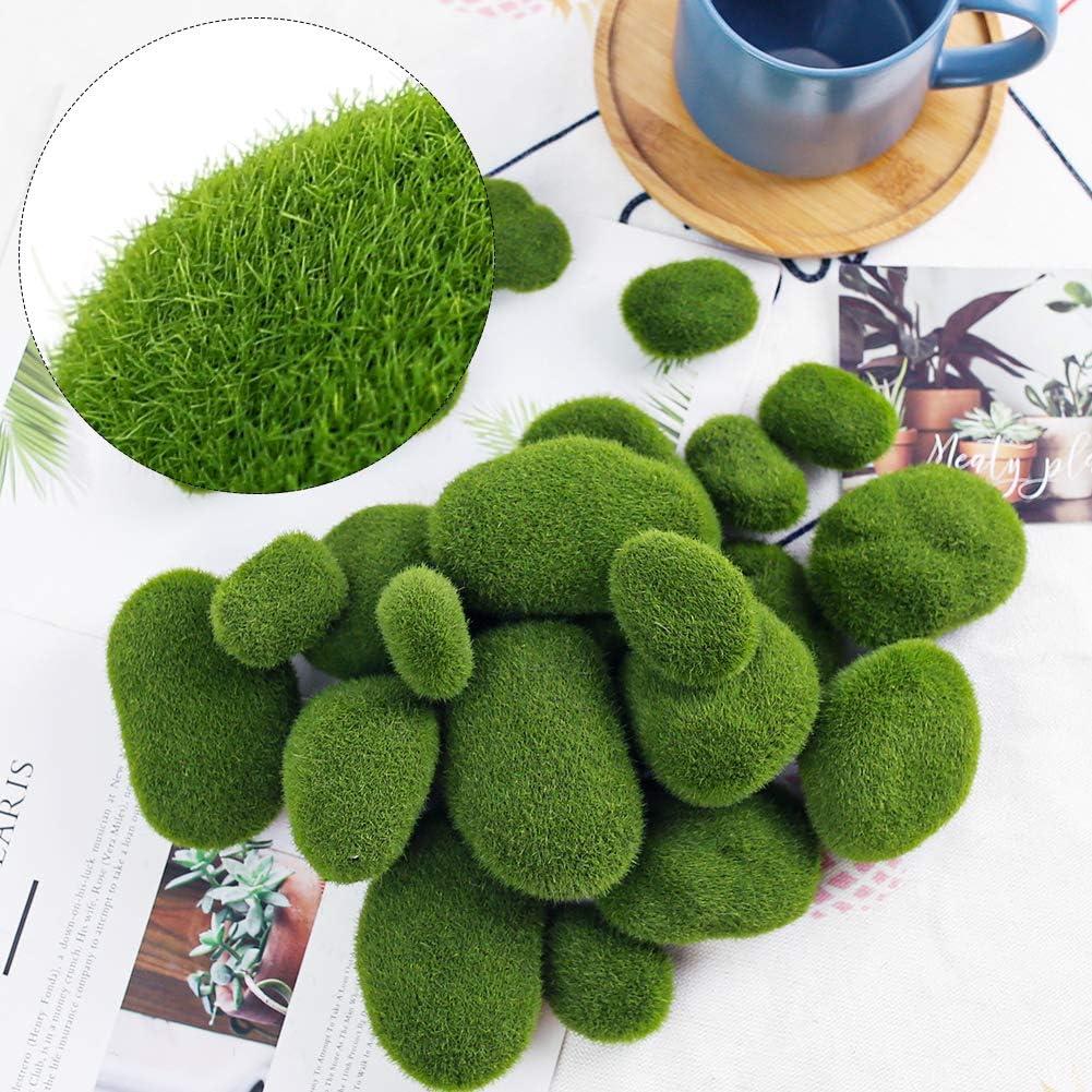 2 Diameter Small Green Round Moss Balls Sold in Sets of 12-vase or
