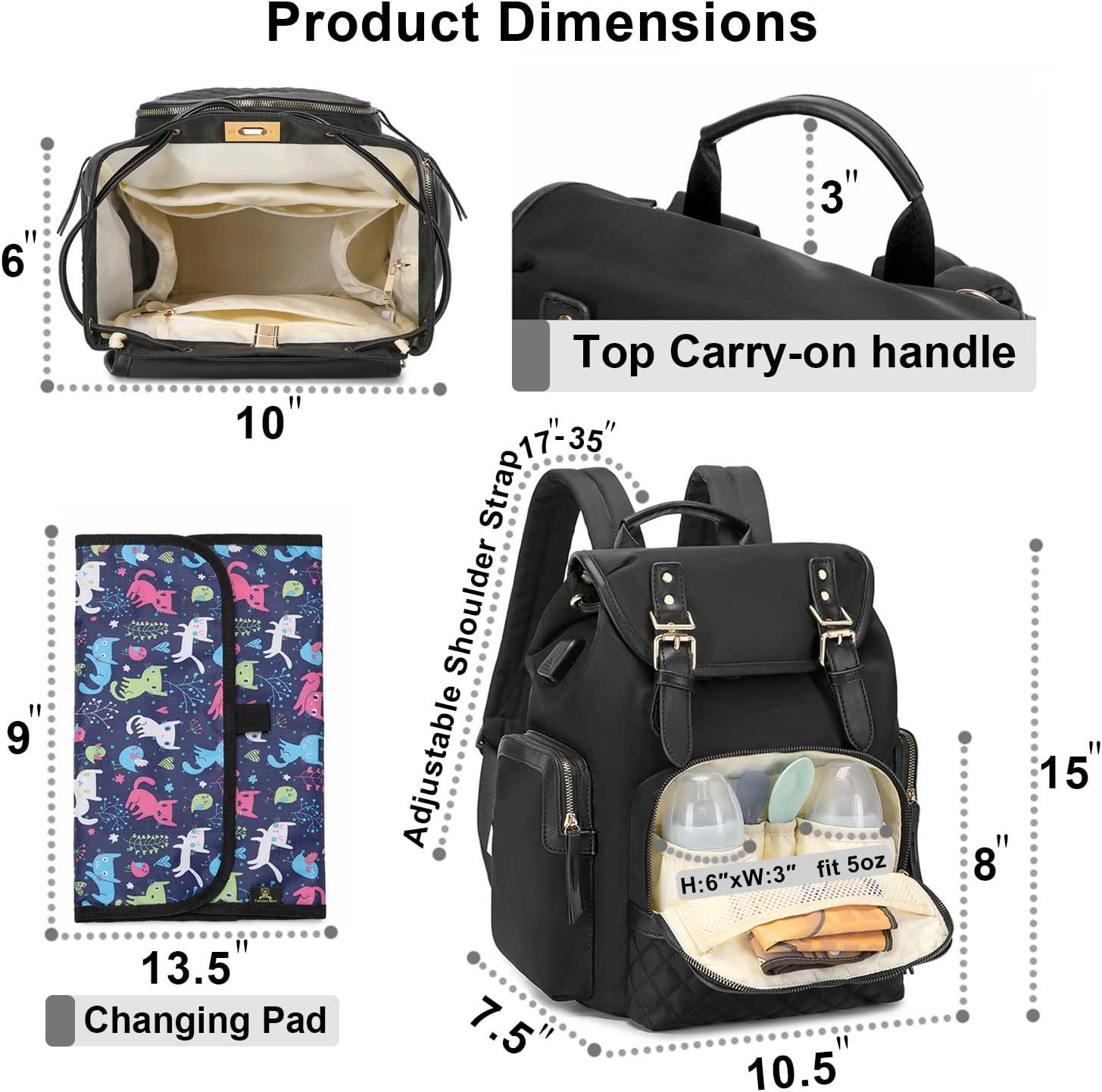  Terzini Bear Diaper Bag Backpack, Diaper Bags for Baby Boy Girl  with USB Charging Port,Changing mat,Stroller Hooks (Denim Blue) : Baby