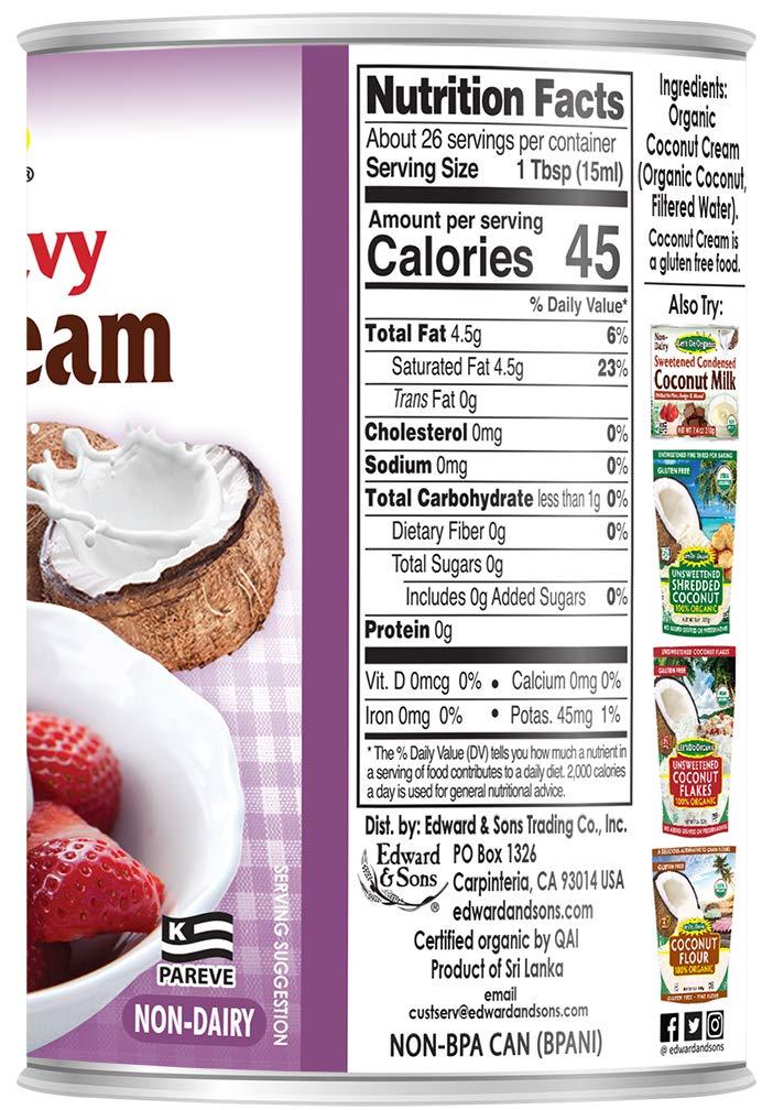 Let's Heavy Coconut Cream, 13.5 Ounce Can, White Original