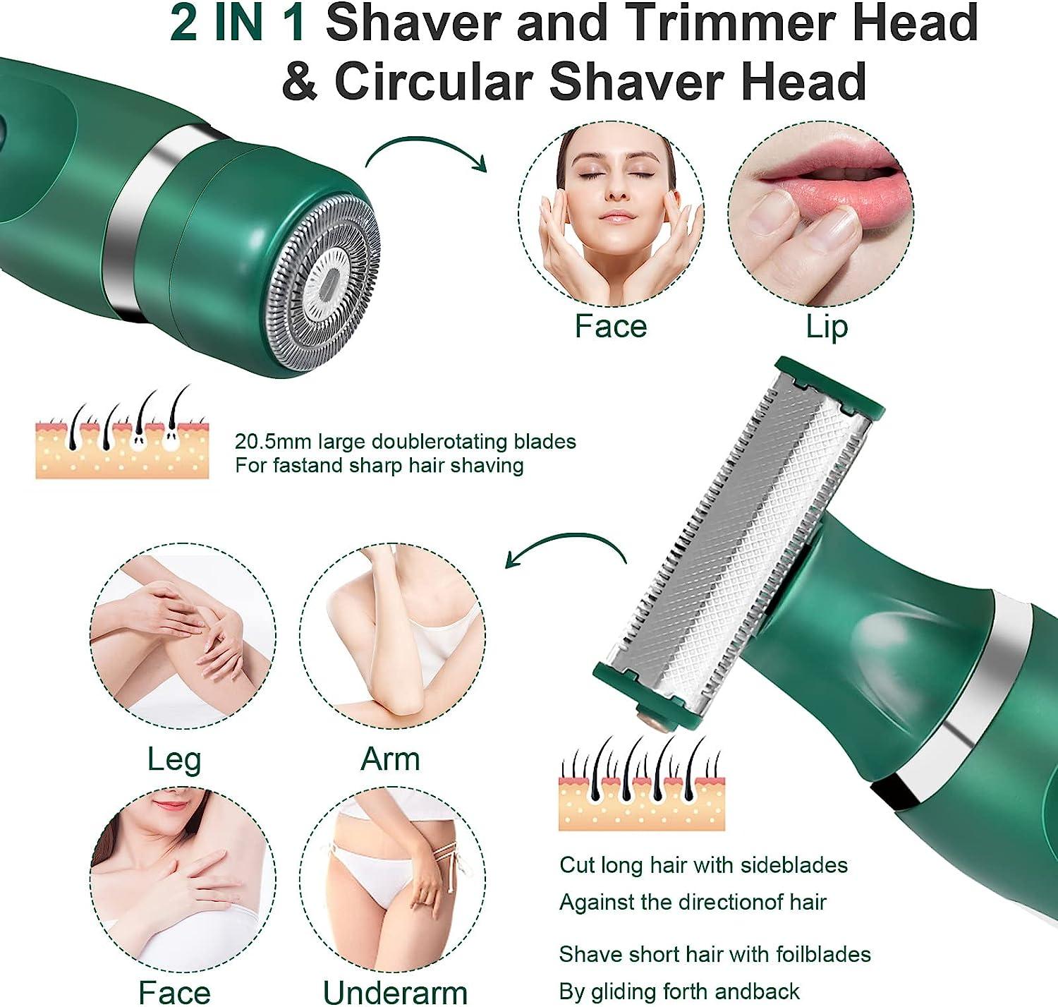 FINTOZER Electric Shaver for Women, Cordless Women Razor Rechargeable