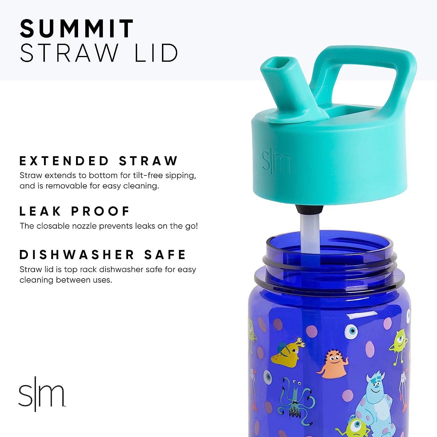 Simple Modern Disney Kids Water Bottle Plastic BPA-Free Tritan Cup with  Leak Proof Straw Lid, Reusable and Durable for Toddlers Boys Girls, Summit  Collection