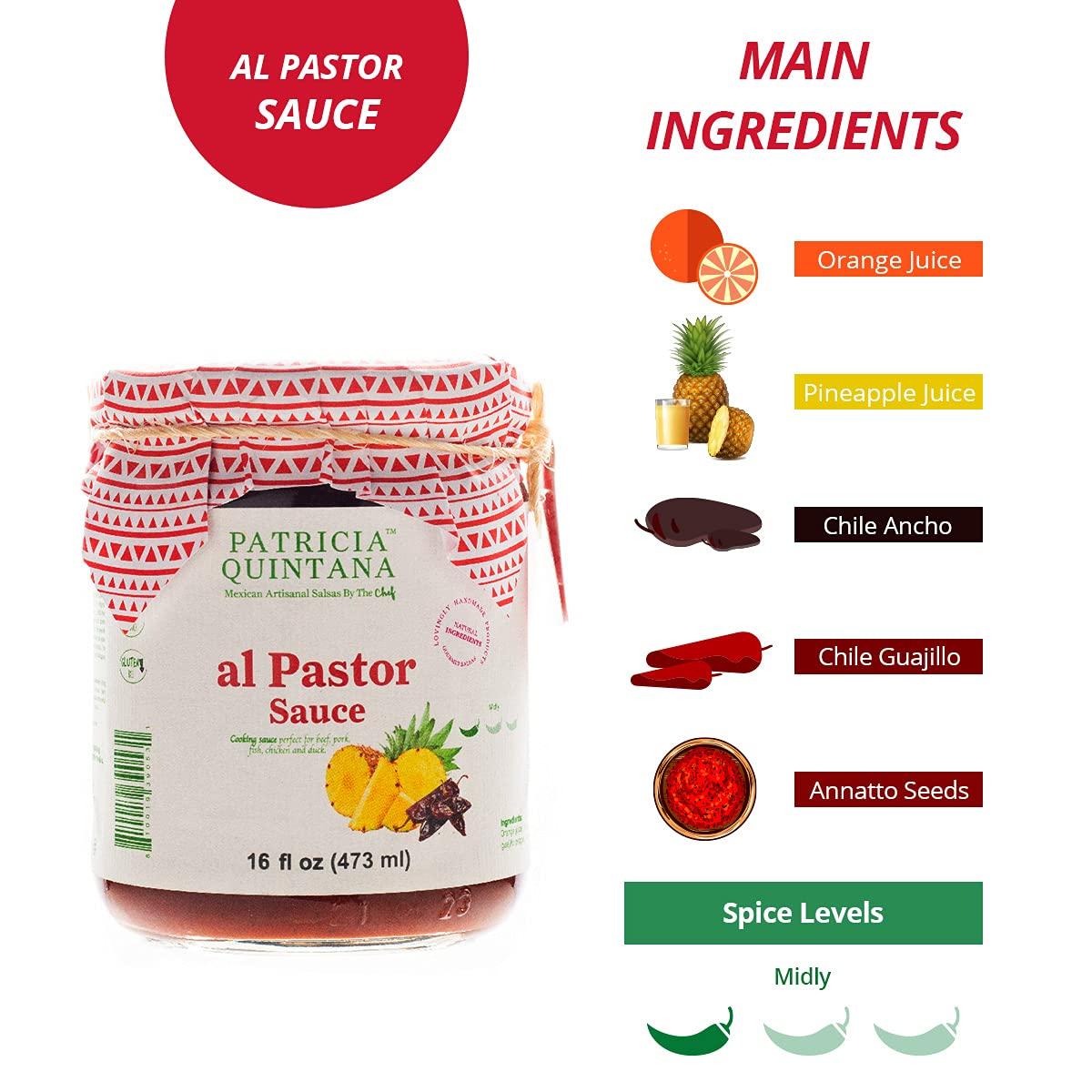 Patricia Quintana Al Pastor Cooking Sauce Authentic Artisanal Mexican