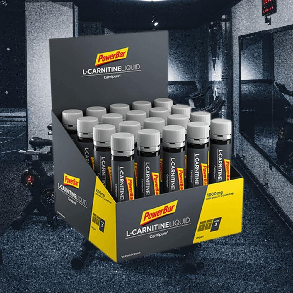 Powerbar L-Carnitine Liquid Ampoules 20x25ml - 1000mg L-Carnitine & Vitamin  B6 Supplement | Buy Now with Express International Delivery | GoSupps.com