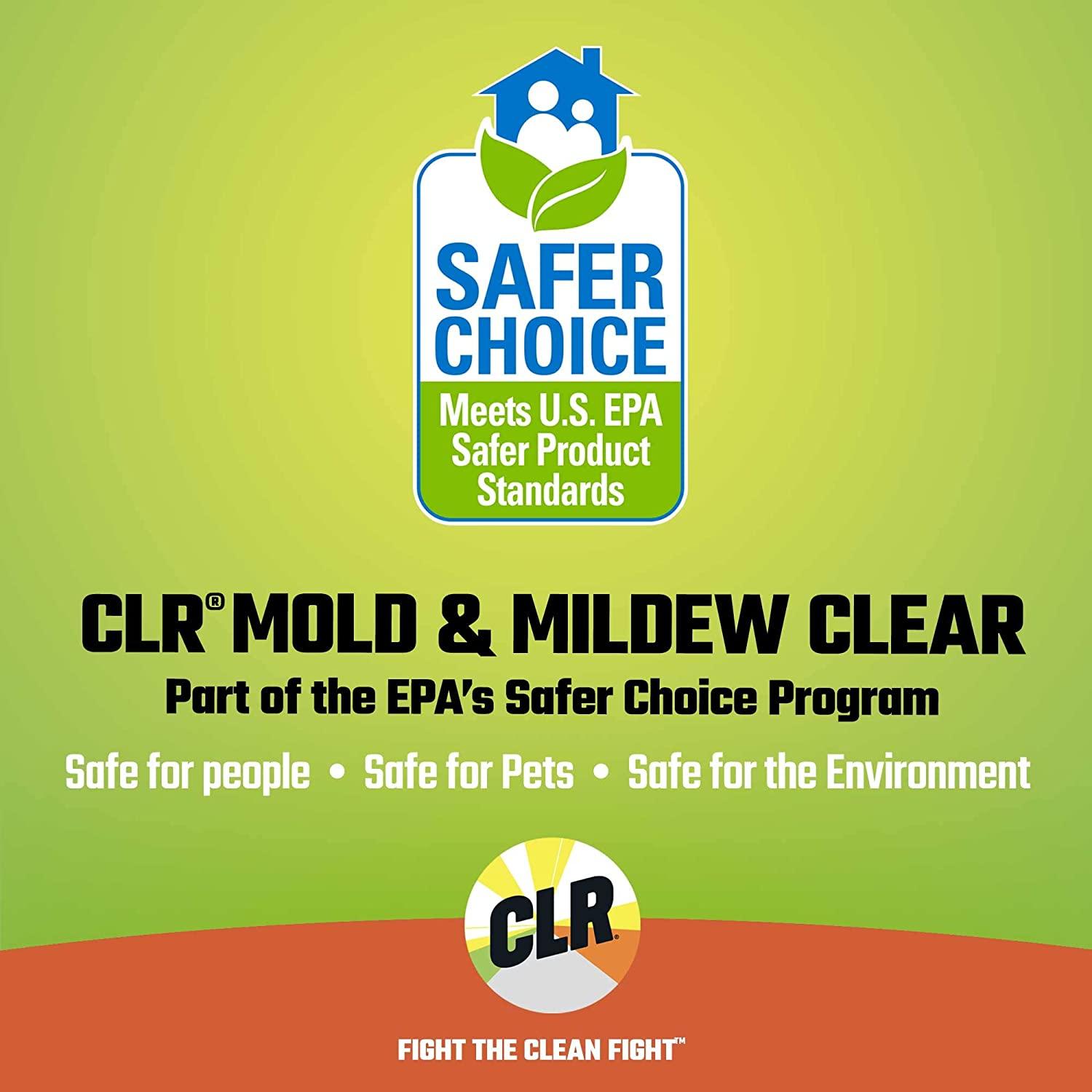 CLR PBCMM6 Mold and Mildew Stain Remover, 32 oz. Spray Bottle(Pack of 2)