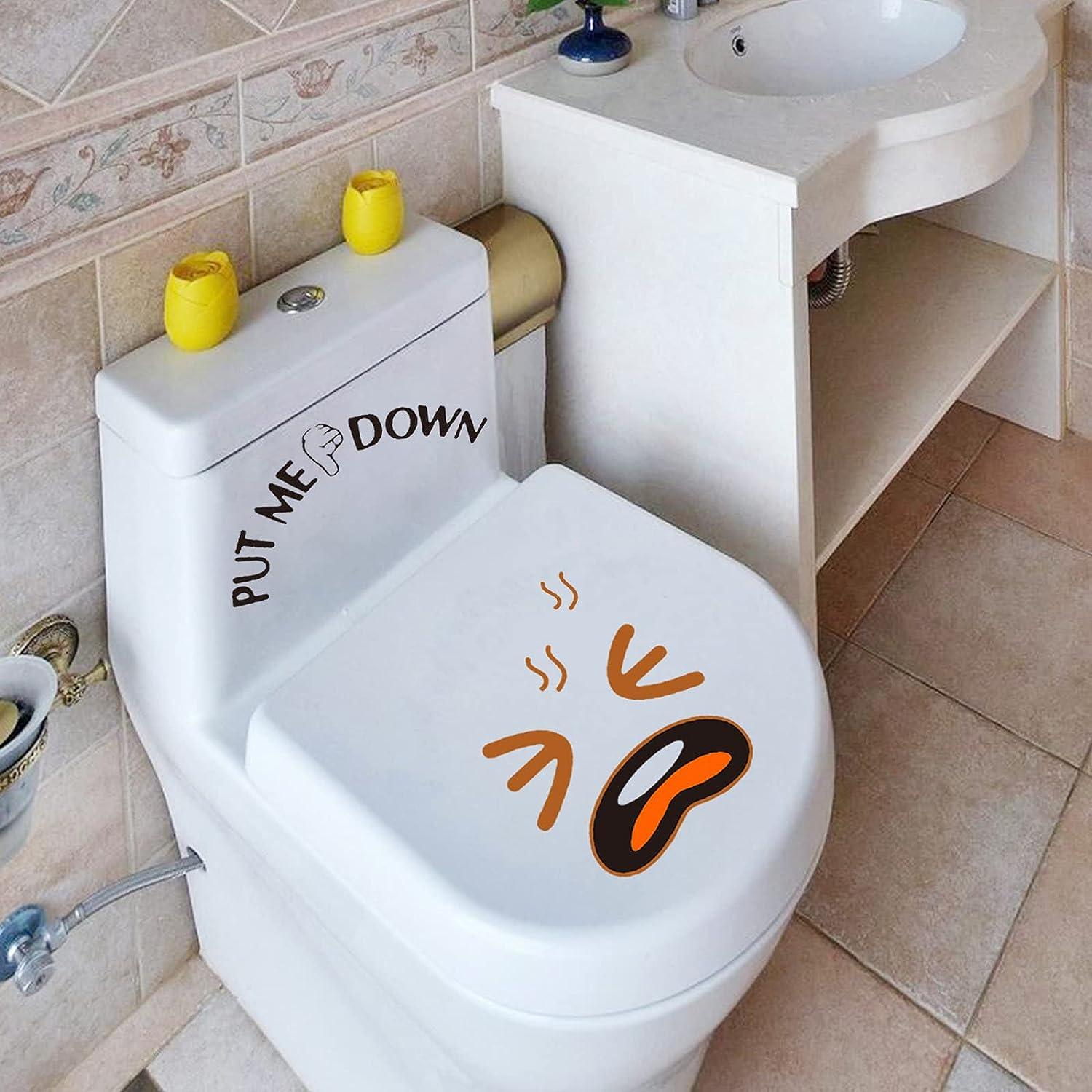 Maydahui Please Flush Decals 10" x 9" Put Me Down Toilet Seat