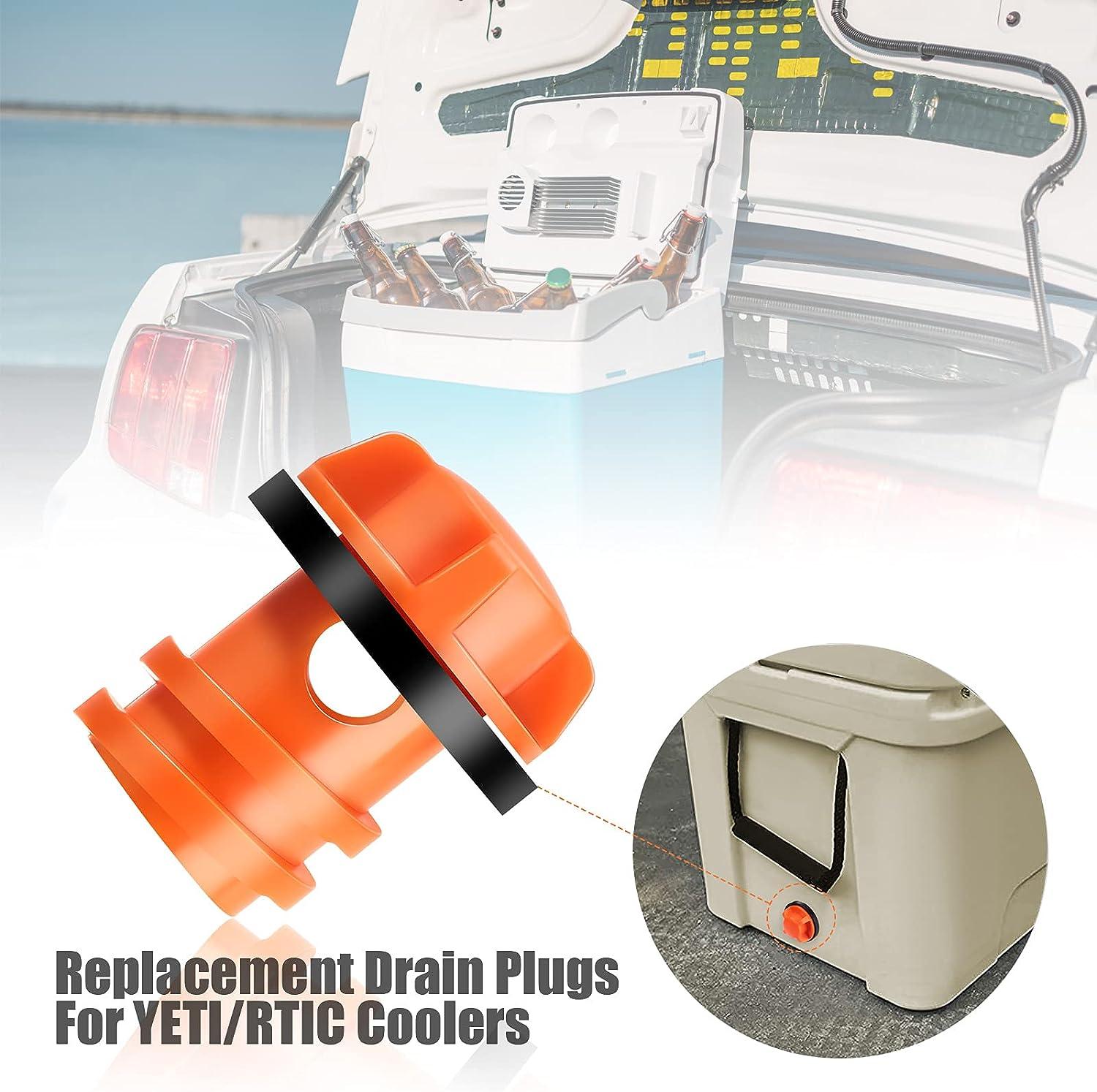 Honoson Cooler Drain Plugs Replacement Compatible with Most Rotomolded  Coolers Including Most Major Brands Drain Plugs with Leak-Proof Design  Orange