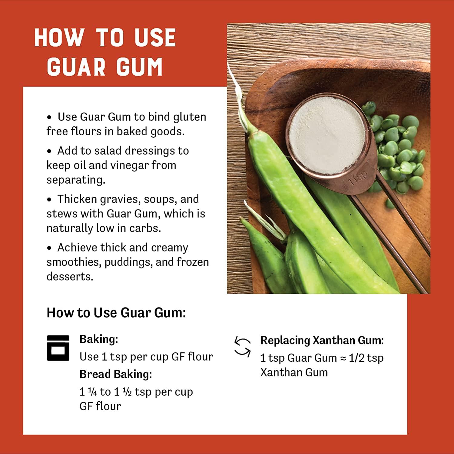 Judees Guar Gum Powder 1.5lb (24oz) KetoFriendly, GlutenFree & Nut