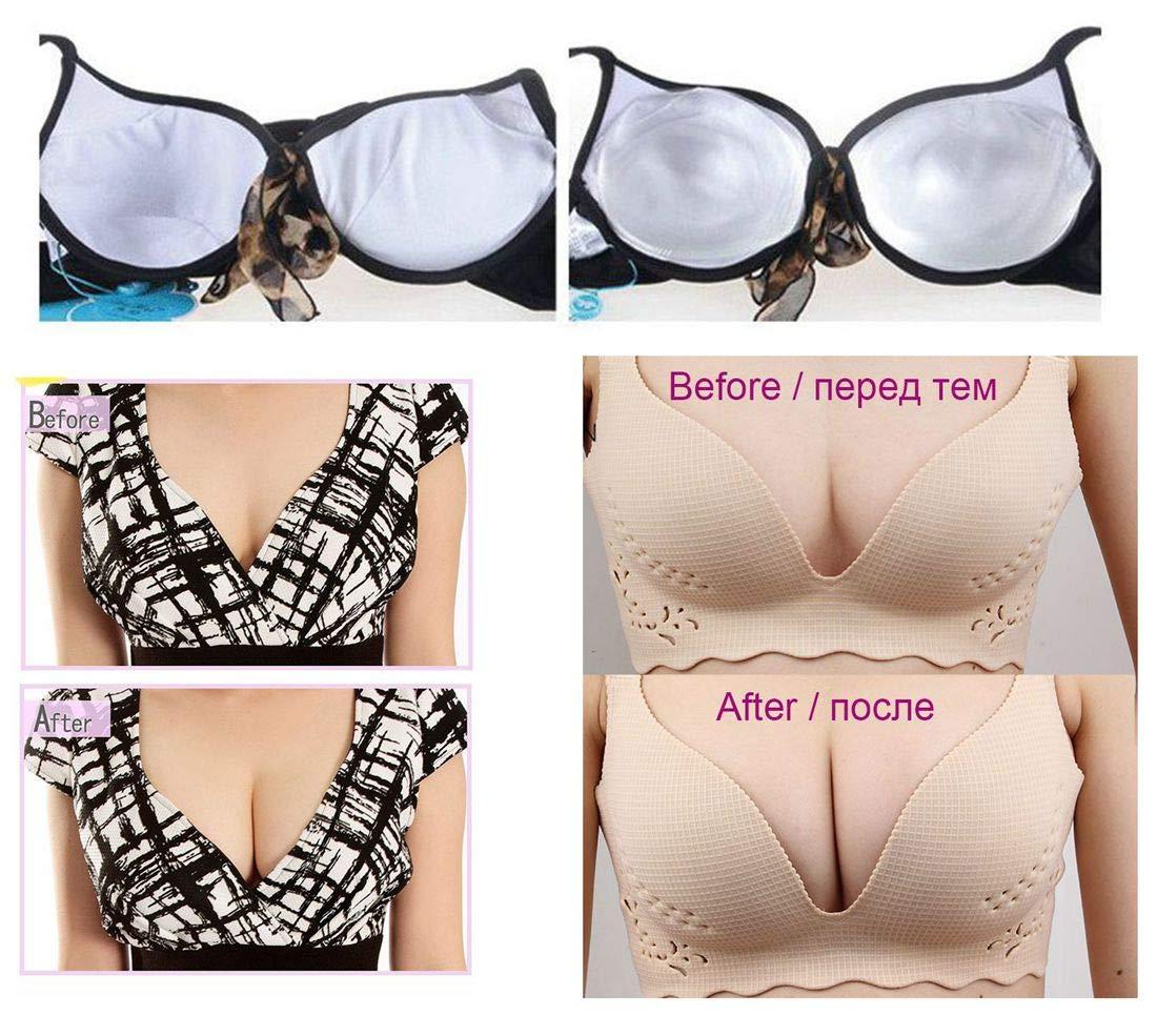 1 Pair Breast Enhancer Gel Silicone Bra Pads Inserts Bikini Push