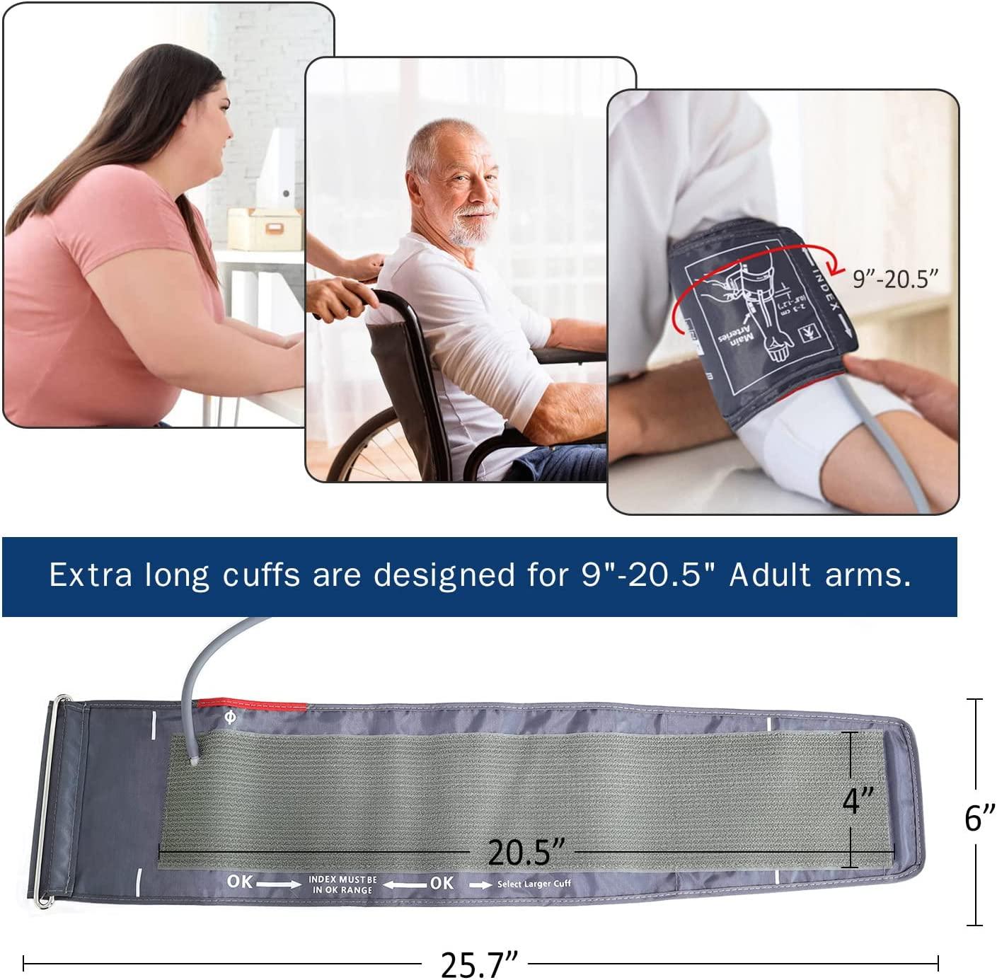Extra Large Blood Pressure Cuff Arm, 9.0''-20.5'' Extra XL