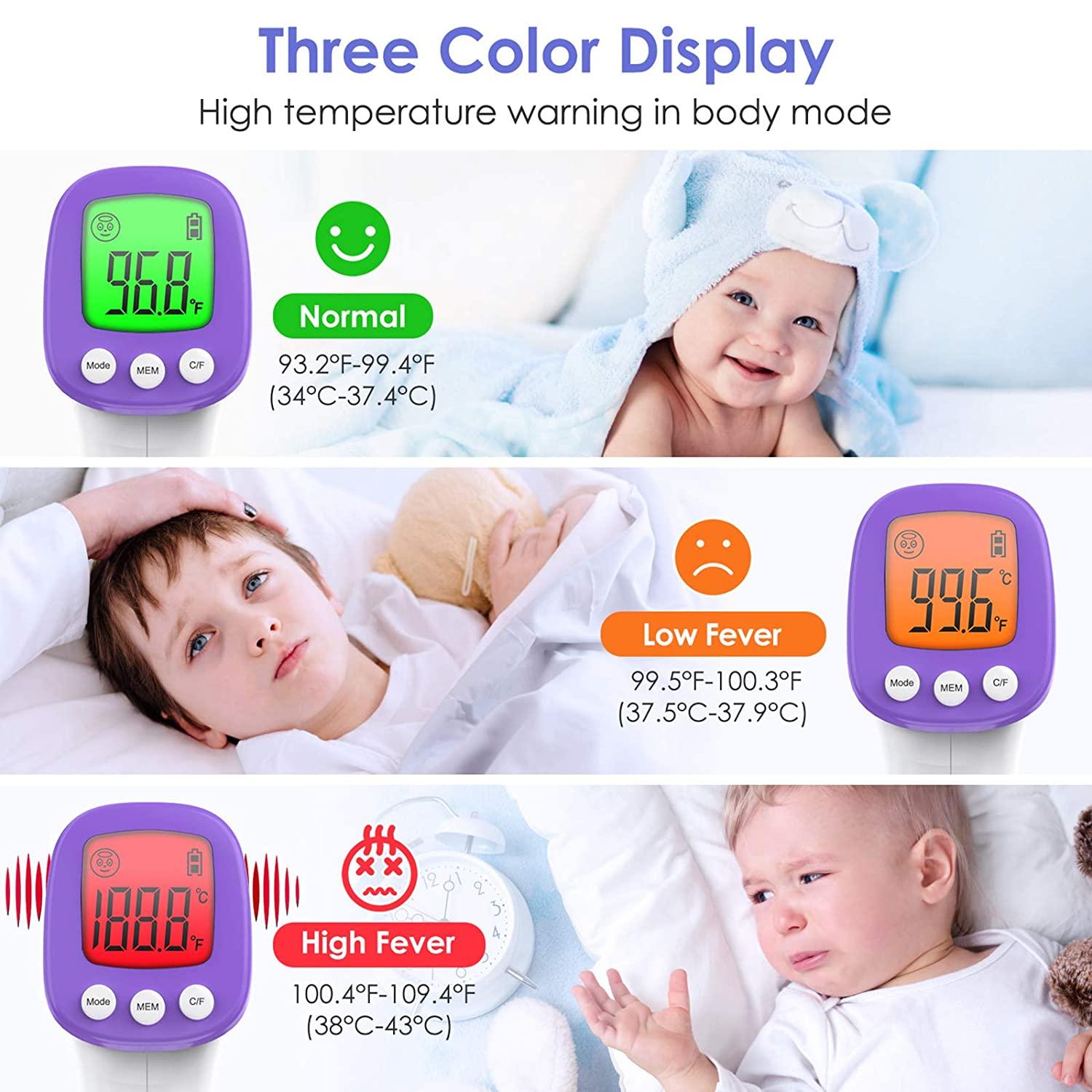 Forehead Thermometer for Adults Kids IDOIT Infrared Fever Thermometer