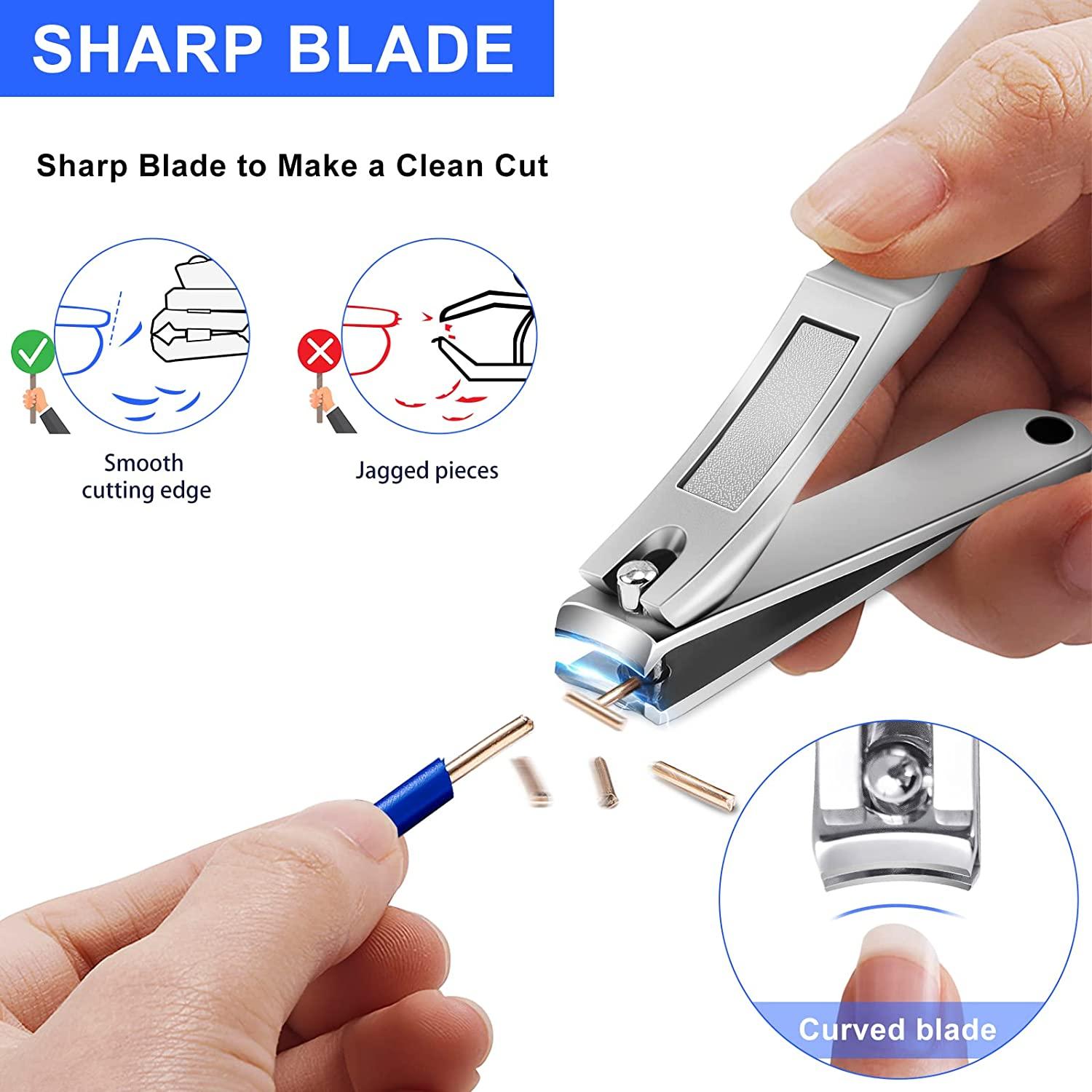 Samsal-Parts Professional Toe Nail Cutters Clippers Nippers Chiropody  Podiatry Heavy Duty - For Very Thick Nails Fungus Nails - Moon Shape - C  Shape - Professional Grade Stainless Steel : Amazon.in: Health