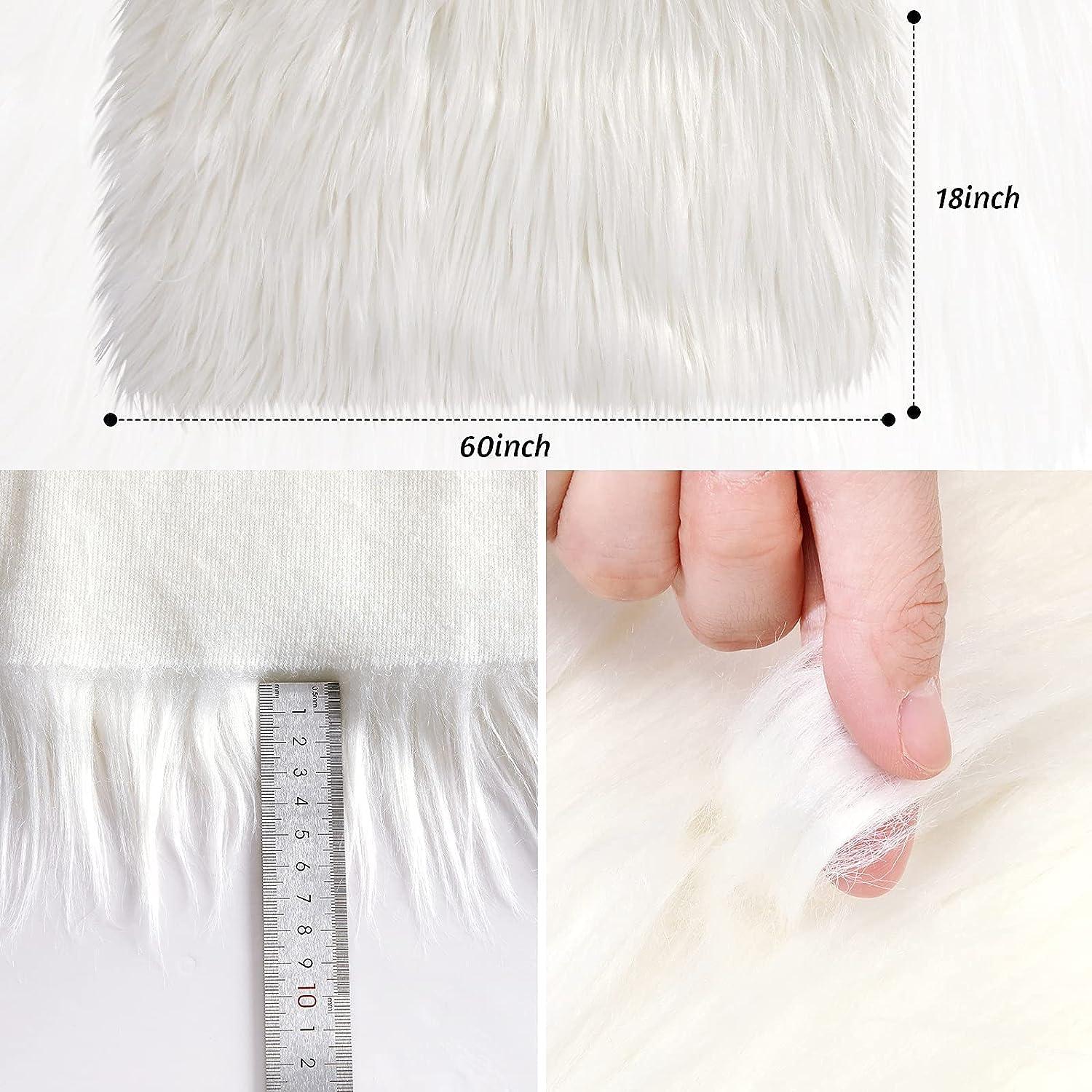 White Faux Fur Fabric Square Patches for Crafts, Sewing, Costumes, Sea –  BrightCreationsOfficial