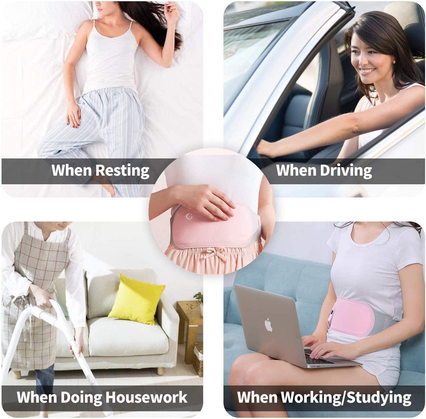 Portable Electric Heating Pad,Lower Back Pain Relief USB Warming Waist