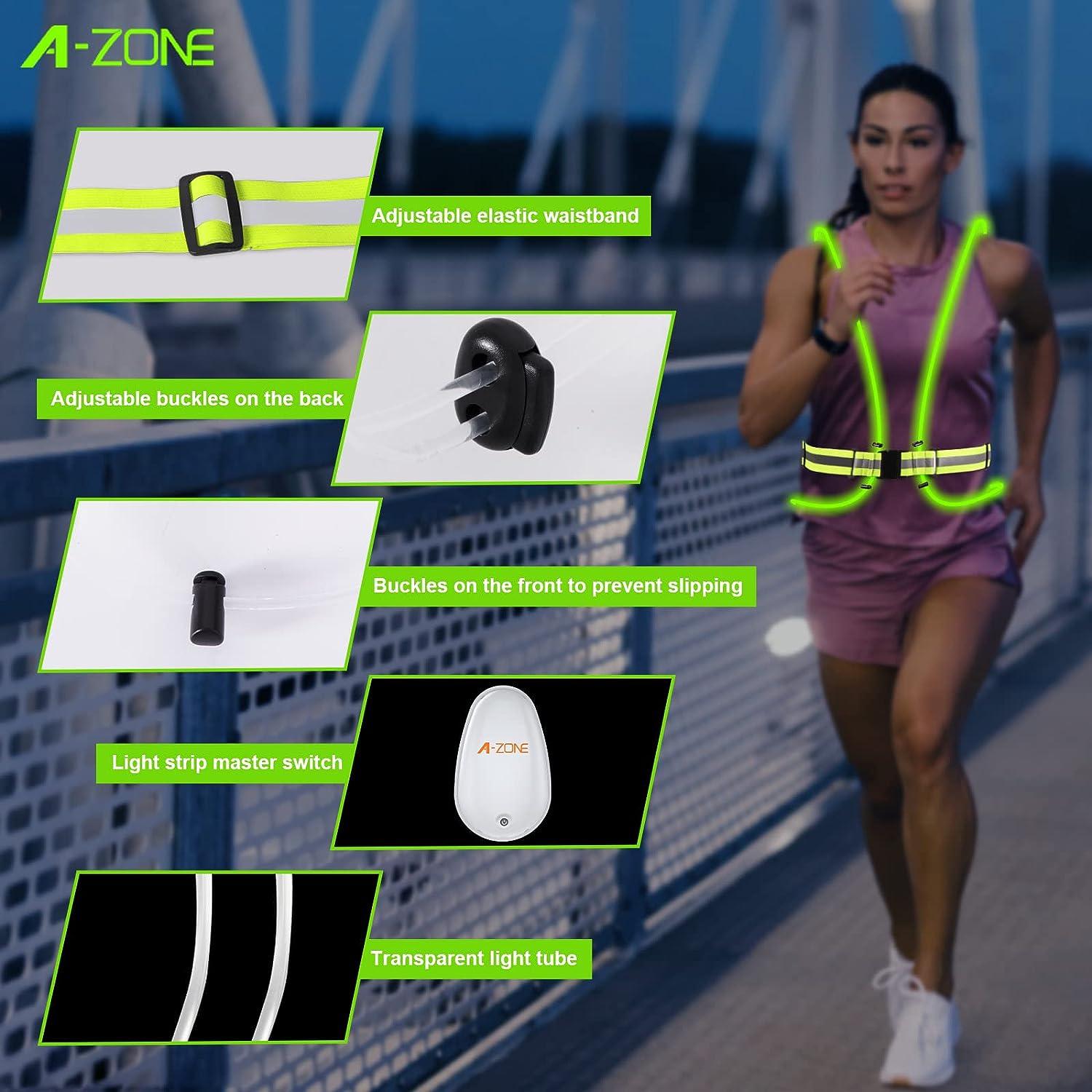Running Gear LED Reflective Vest Elastic High Visibility USB Rechargeable