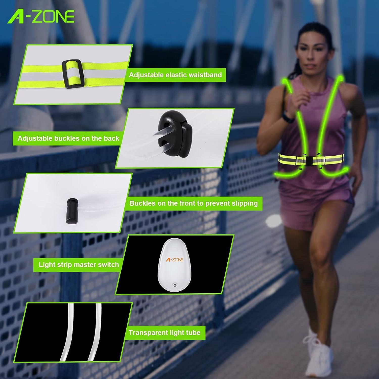A-ZONE High Visibility LED Reflective Vest for Running/Cycling