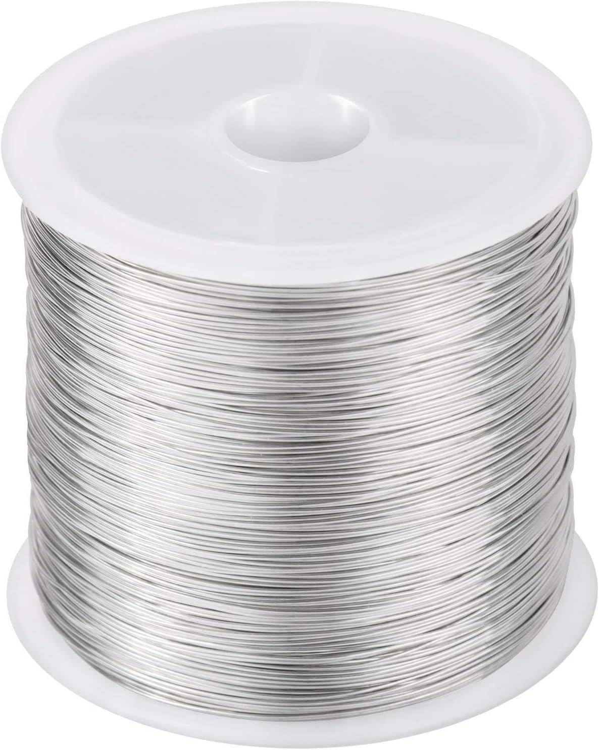 MIKIMIQI 328Ft Jewelry Wire Craft Wire 26 Gauge Tarnish Resistant