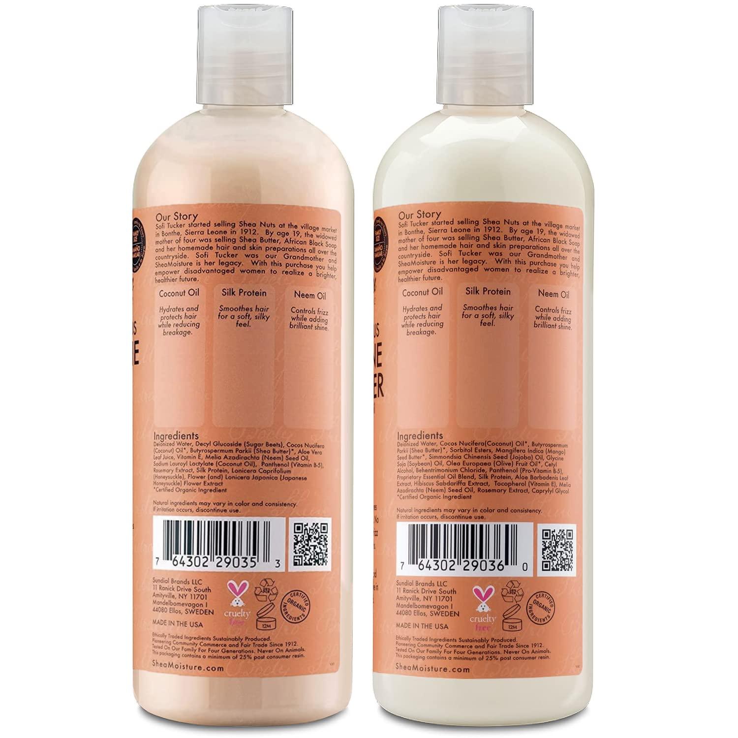 sheamoisture coconut & hibiscus curl & shine shampoo