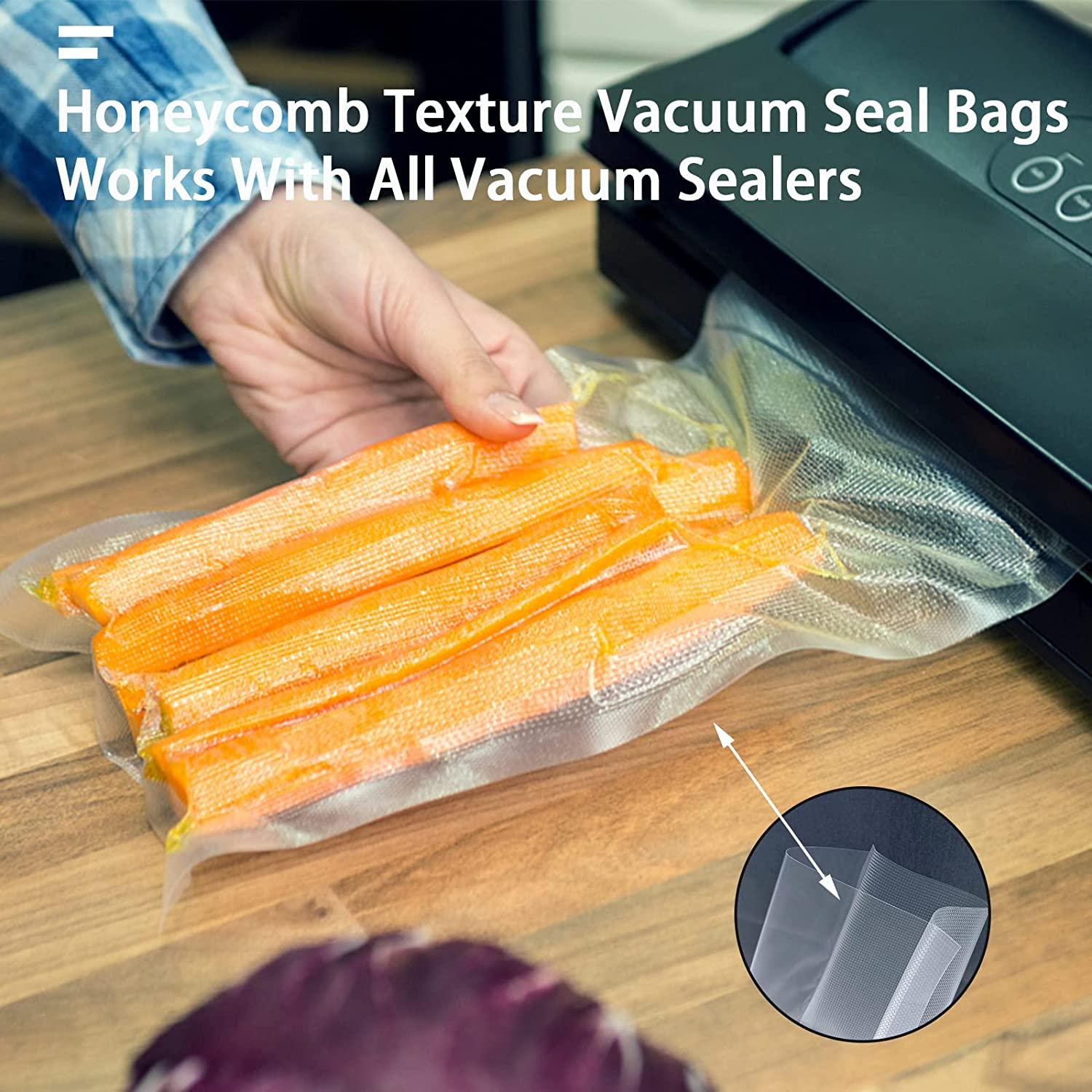 6 x 100' Mega Roll & Cutter Box Vacuum Sealer Bags Roll (No More Scissors) 4 Mil 100 Foot OutOfAir, 33% Thicker, BPA Free, Sous Vide, Commercial