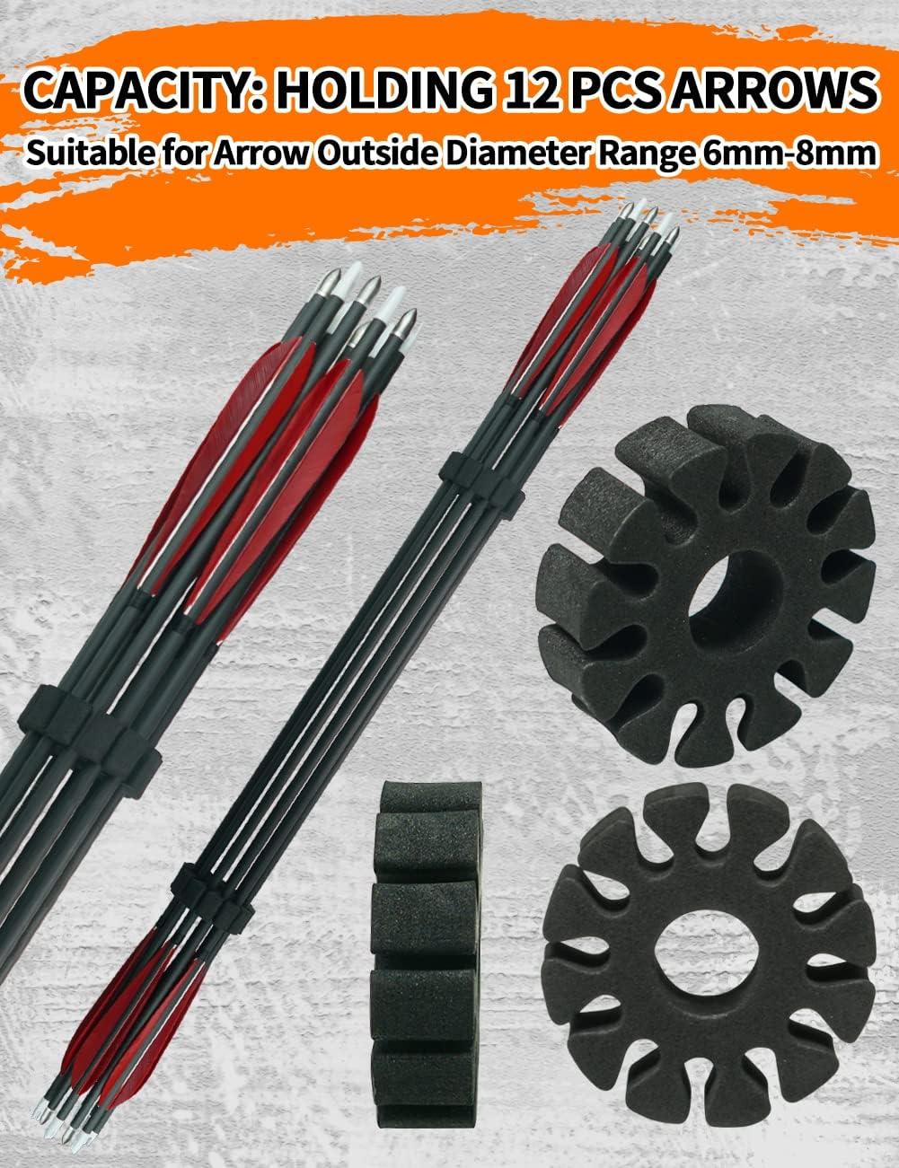 THREE ARCHERS 8Pcs EVA Foam Arrow Pack Round EVA Arrow Separator Holder