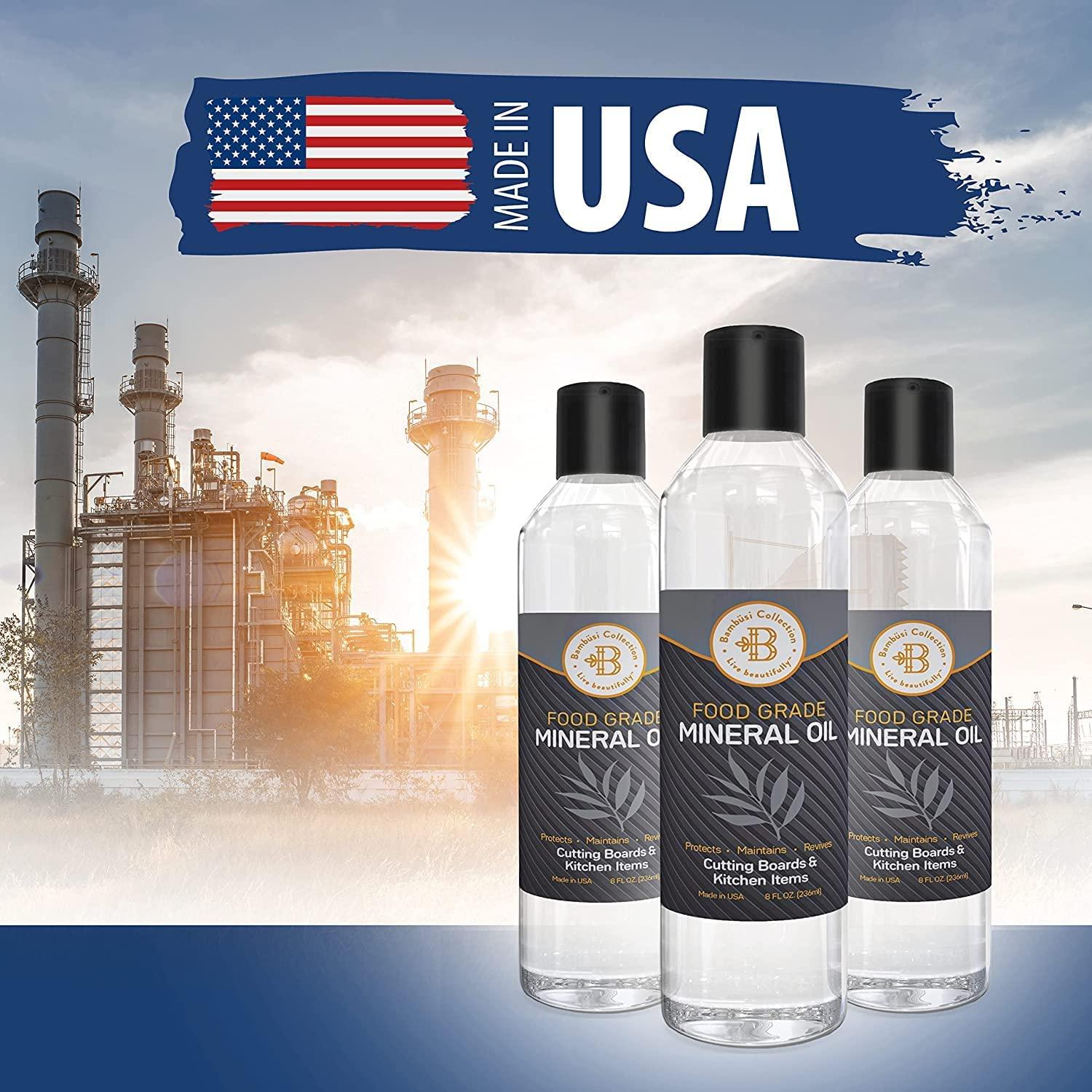 Food Grade Mineral Oil for Cutting Board Maintenance - 8 oz